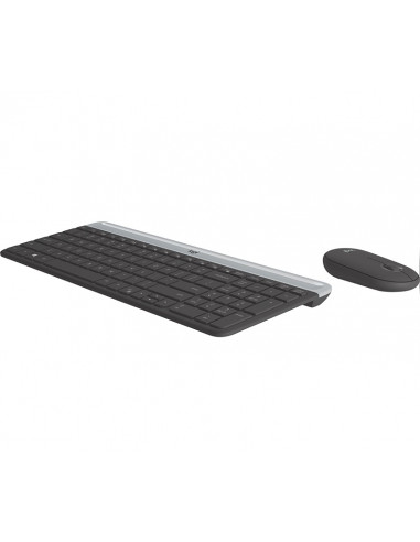 Беспроводная клавиатура и мышка Logitech Combo MK470 Slim/ 2.4GHz nano USB receiver/ Graphite