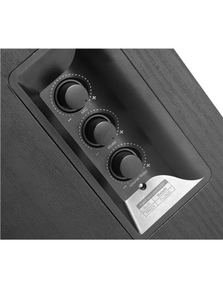 Edifier R1580MB Black, 2.0/ 42W (2x21W) RMS, Bluetooth v4.0, AUX, RCA, remote control, wooden, (4”+1/2”)
