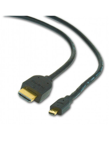 Cable microHDMI 1.8m - CC-HDMID-6, 1.8 m, HDMI male to micro D-male, Black cable with gold-plated connectors, Bulk package