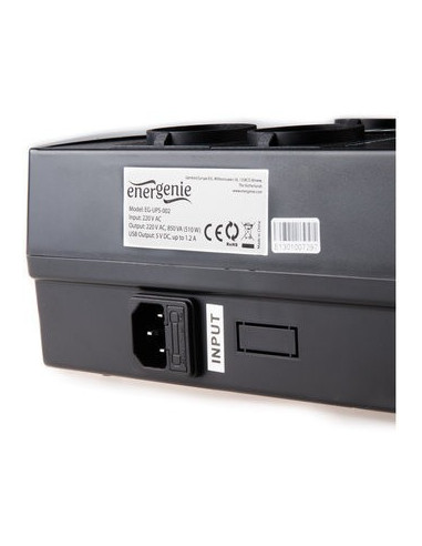 Gembird EnerGenie EG-UPS-001, 650VA / 390W, UPS with AVR, 4x Schuko outlets, LED status indication