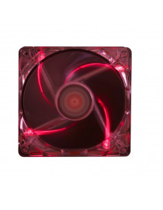 120mm Case Fan - XILENCE XPF120.TR Fan, Red LED, 120x120x25mm, 1400rpm, 21dBa, 68CFM, hydro bearing, Big 4Pin and 3Pin Molex... 2