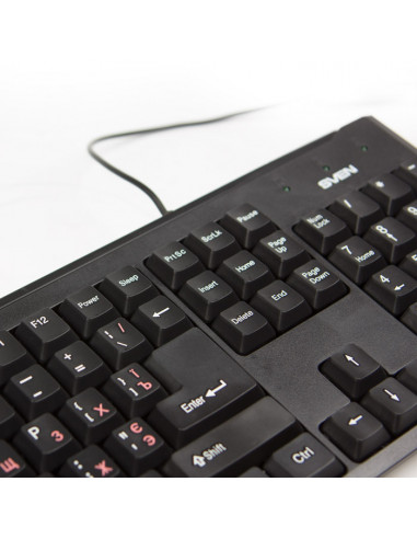 Tastatura SVEN Standard 303 Power / USB+PS/2 / Black