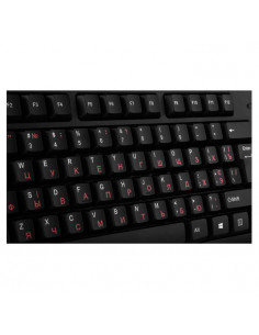 SVEN KB-S300, Keyboard, Waterproof design, 104 keys, traditional layout, Comfortable, quiet and precise keystroke, USB, OS co... 2