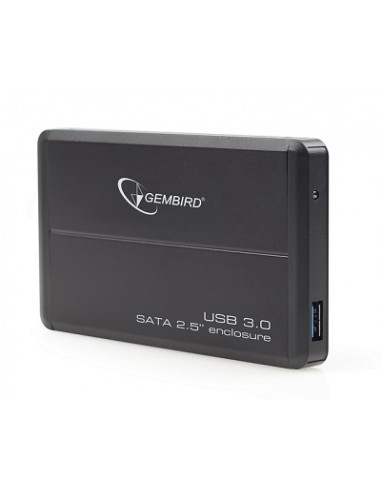 Gembird EE2-U3S-2, External enclosure for 2.5'' SATA HDD with USB3.0(5Gb/s) interface, Black