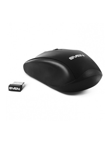 SVEN RX-305 Wireless, Optical Mouse, 2.4GHz, Nano Receiver, 800/1200/1600 dpi, USB, Black