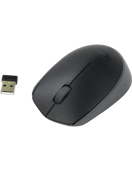Logitech Wireless Mouse M171 Black, Optical Mouse for Notebooks, Nano receiver, Black, Retail