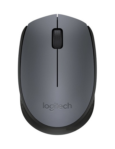 Logitech Wireless Mouse M170 Grey, Optical Mouse for Notebooks, Nano receiver, Grey, Retail