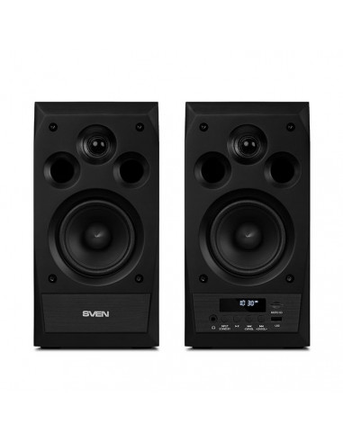 Boxe 2.0 SVEN MC-10 / 50W RMS, Bluetooth / FM / USB / SD card / Black