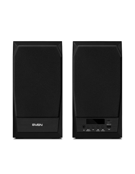Boxe 2.0 SVEN MC-10 / 50W RMS, Bluetooth / FM / USB / SD card / Black