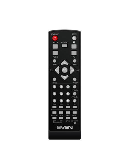 Boxe 2.0 SVEN MC-10 / 50W RMS, Bluetooth / FM / USB / SD card / Black