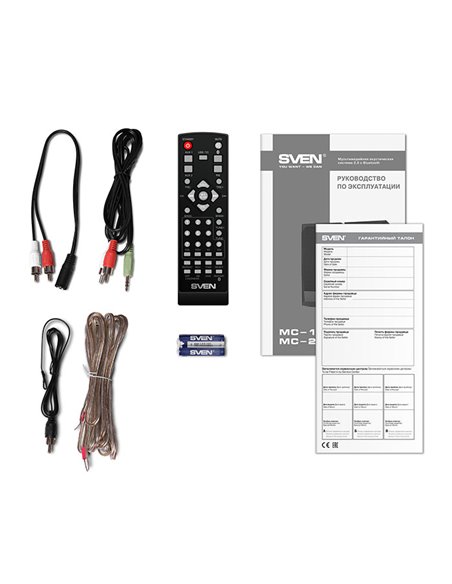 Boxe 2.0 SVEN MC-10 / 50W RMS, Bluetooth / FM / USB / SD card / Black