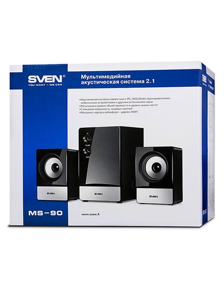 Boxe 2.1 SVEN MS-90 / 10W RMS / Black Boxe 2.1 SVEN MS-90 / 10W RMS / Black