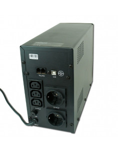 Gembird EnerGenie EG-UPS-033, LCD display, 1200VA / 720W, UPS with AVR, Output sockets: 3 pcs x C13, 2 pc Schuko outlets, USB... 2