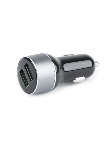USB Car Charger - Quick Charge QC3.0 - EnerGenie EG-U2QC3-CAR-01, 2x USB ports, Input 12-24V DC, Output: 1x 5V DC, max. 2.1A,...