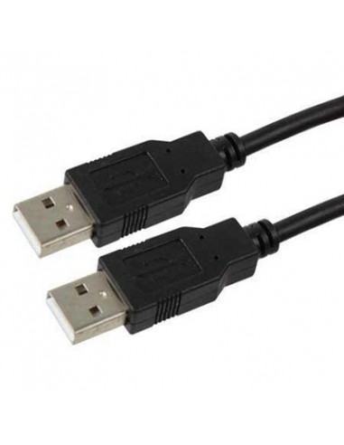 Cable USB2.0 - 1.8m - Cablexpert CCP-USB2-AMAM-6, 1.8 m, USB 2.0 A-plug to A-plug, Black
