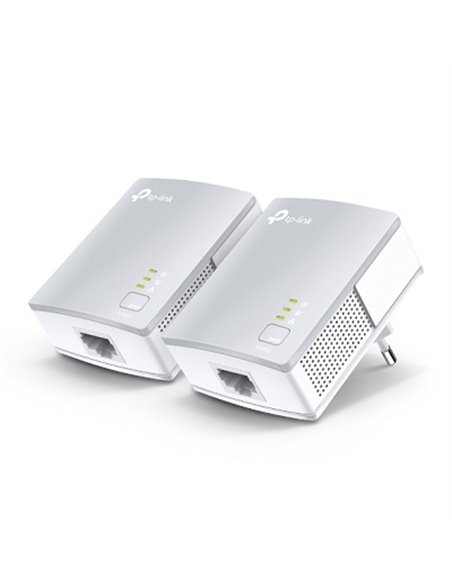 TP-LINK TL-PA4010 Kit, AV500 Powerline Adapter Starter Kit, Compact Size, 500Mbps Powerline Datarate, 1 Lan Port, Power Sock...