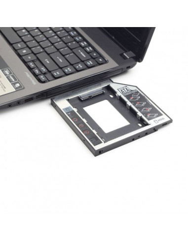 Gembird MF-95-02, Slim mounting frame for 2.5'' drive to 5.25'' bay, for drive up to 12.7 mm