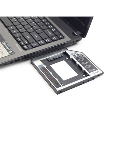 Gembird MF-95-02, Slim mounting frame for 2.5'' drive to 5.25'' bay, for drive up to 12.7 mm