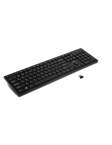 SVEN KB-E5800W, Wireless Keyboard, 104 keys,12 Fn-keys slim compact design, low-profile keys with smooth stroke, Nano receive...