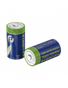 Щелочная батарея D-типа Gembird EG-BA-LR20-01/ LR20 1.5V/ 2pcs