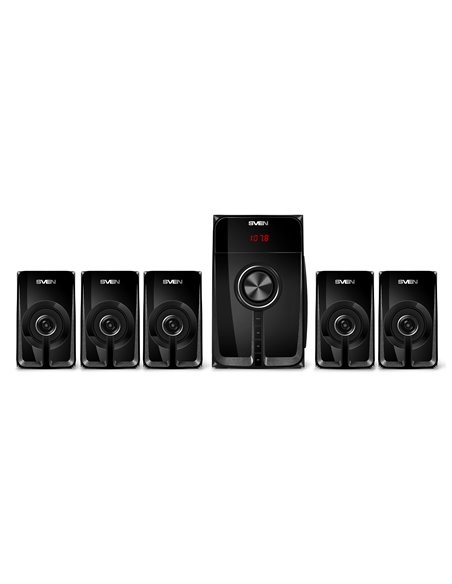 Boxe 5.1 SVEN HT-202 / 80W RMS / Bluetooth / FM-tune / USB Flash / SD card / Black