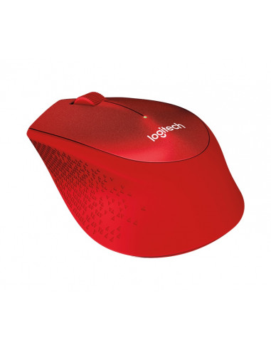 Logitech Wireless M330 Silent Plus, Optical Mouse for Notebooks, nano receiver, Red