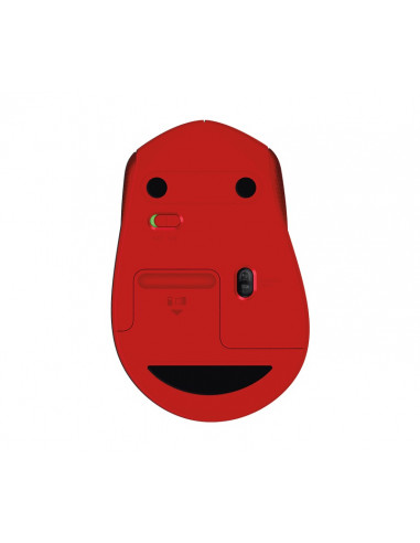 Logitech Wireless M330 Silent Plus, Optical Mouse for Notebooks, nano receiver, Red