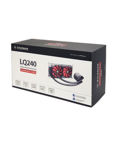 XILENCE Liquid Cooler (XC975) ”LiQuRizer 240” Performance A+ Socket LGA 1700/2066/2011/1151/1150/1155/1156/1200 & AM5/AM4, up... XILENCE Liquid Cooler (XC975) ”LiQuRizer 240” Performance A+ Socket LGA 1700/2066/2011/1151/1150/1155/1156/1200 & AM5/AM4, up...