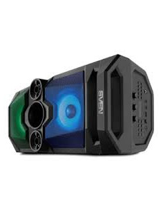 SVEN PS-650 Black, Bluetooth Portable Speaker, 50W RMS, Effective multi-colored lighting, LED display, FM tuner, USB & microS...