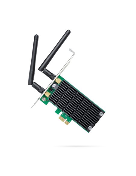 TP-LINK Archer T4E AC1200 Wireless Dual Band PCI Express Adapter, 867Mbps on 5GHz + 300Mpbs on 2.4GHz, 802.11a/b/g/n/ac, 2 D...