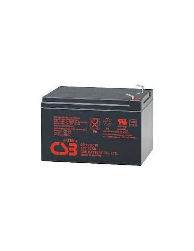 CSB Battery 12V 12AH, GP 12120 F2, 3-5 Years Life Time