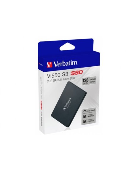 2.5” SSD 128GB Verbatim VI550 S3, SATAIII, Sequential Reads: 550 MB/s, Sequential Writes: 430 MB/s, Maximum Random 4k: Read:... 2.5” SSD 128GB Verbatim VI550 S3, SATAIII, Sequential Reads: 550 MB/s, Sequential Writes: 430 MB/s, Maximum Random 4k: Read:...
