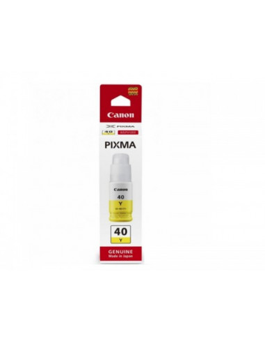 Ink Bottle Canon INK GI-40 Y (3402C001), Yellow, 70ml for Canon Pixma G6040/ G5040/ GM7040, 7700 p.