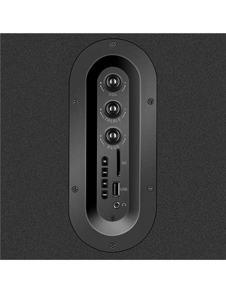 Boxe 2.0 SVEN SPS-710 / 40W RMS / Bluetooth / FM / USB / SD / Black