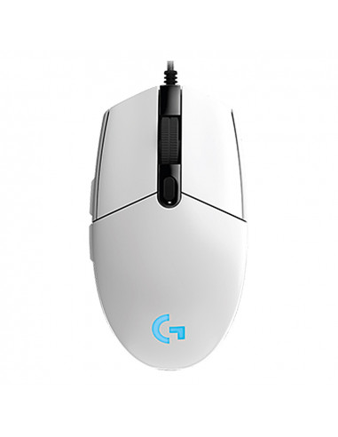 Logitech Gaming Mouse G102 LIGHTSYNC RGB lighting, 6 Programmable buttons, 200- 8000 dpi, Onboard memory, White