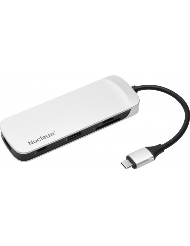 Многопортовый Адаптер Kingston Nucleum (C-HUBC1-SR-EN)/ USB-C/ 2xUSB-A 3.2/ 2xUSB-C 3.2/ HDMI/ SD/ microSD