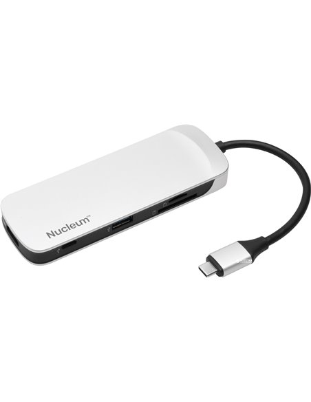 Adaptor Multiport Kingston Nucleum (C-HUBC1-SR-EN)/ USB-C/ 2xUSB-A 3.2/ 2xUSB-C 3.2/ HDMI/ SD/ microSD