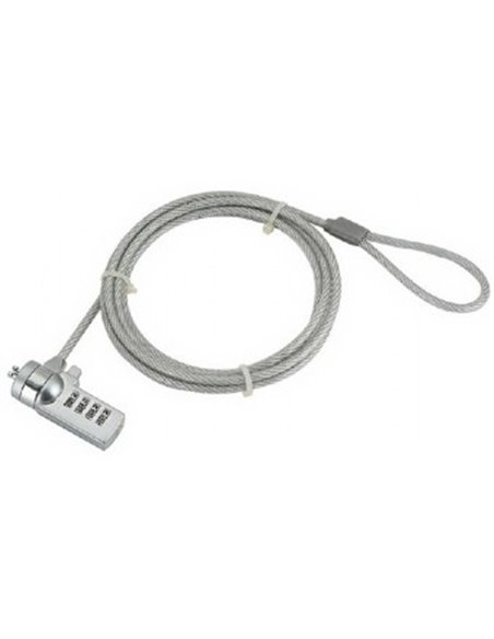 Gembird LK-CL-01 Cable lock for notebooks (4-digit combination), 4 mm steel cable