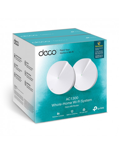 Mesh Wi-Fi система TP-LINK Deco M5 (2-pack) / AC1300 Dual Band / 2 LAN/WAN Gigabit Port
