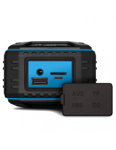 Boxa portabila SVEN PS-220, Black-Blue / 10W / Bluetooth / FM / USB / microSD / 1200mA*h