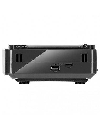 SVEN SRP-525 Gray, FM/AM/SW Radio, 3W RMS, 8-band radio receiver, built-in audio files player from USB-fash, microSD and SD c...
