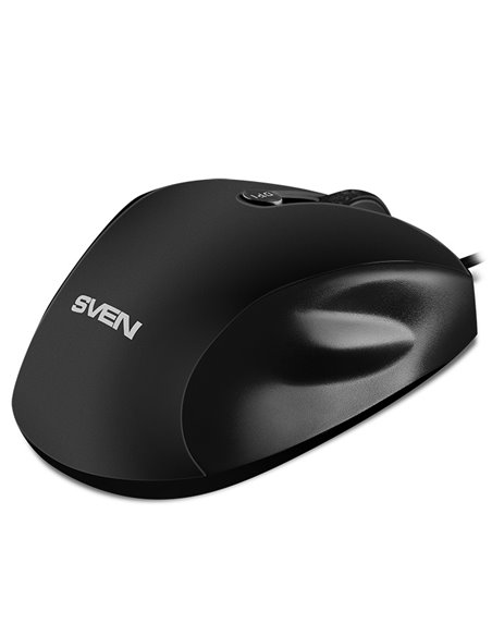SVEN RX-113, Optical Mouse, 5+1 buttons, 800 - 2000dpi, USB, 1.5m, Black
