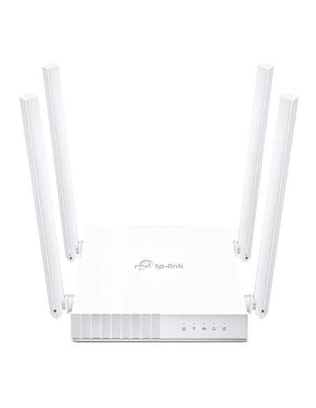 TP-LINK Archer C24 AC750 Dual Band Wireless Router, 433Mbps at 5GHz + 300Mbps at 2.4GHz, 802.11a/b/g/n/ac, 1 WAN + 4 LAN, Mu...