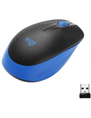Logitech Wireless Mouse M190 Full-size - BLUE - 2.4GHZ - EMEA - M190