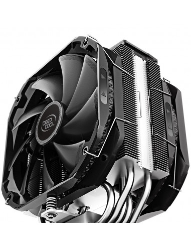 DEEPCOOL Cooler ”AS500 PLUS”, with A-RGB LED Strip, LGA2066/2011/1851/1700/1200/115x & AM5/AM4, up to 220W, 2x fans: TF140S P...
