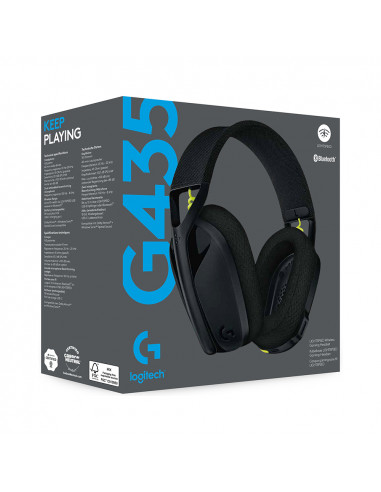 Casti Logitech Gaming G435 LIGHTSPEED Wireless, Black