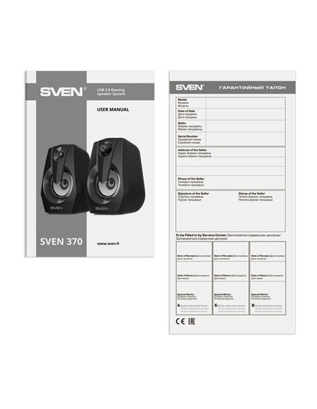 Boxe SVEN 370 / 6W / USB power / RGB / Black