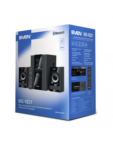 Boxe 2.1 SVEN MS-1821 / 44W RMS / Bluetooth / Black