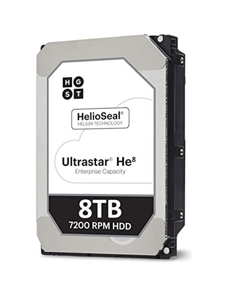 3.5" HDD 8.0TB HGST / Hitachi Ultrastar He8 Enterprise Capacity / DataCenter HDD, SED, HelioSeal, 512e, 7200rpm, 128MB, SATA...