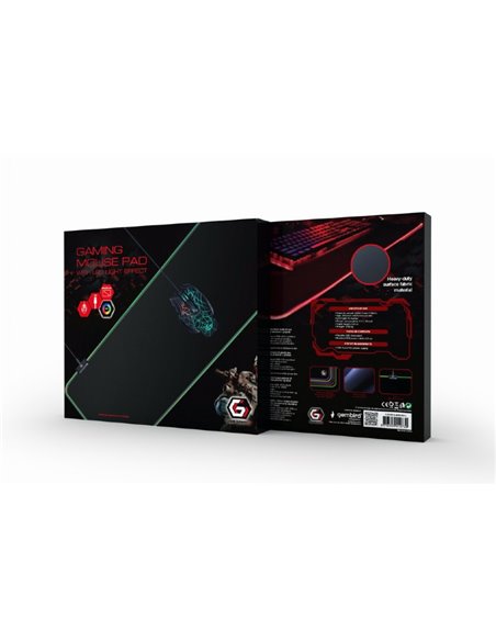 Gembird Mouse pad MP-GAMELED-L, Gaming mouse pad with LED light effect, Large-size Gembird Mouse pad MP-GAMELED-L, Gaming mouse pad with LED light effect, Large-size